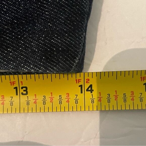 J Crew Straight Dark Wash Boho Hippie Festival Blue Jean Skirt NWOT Size 4 - Picture 10 of 12